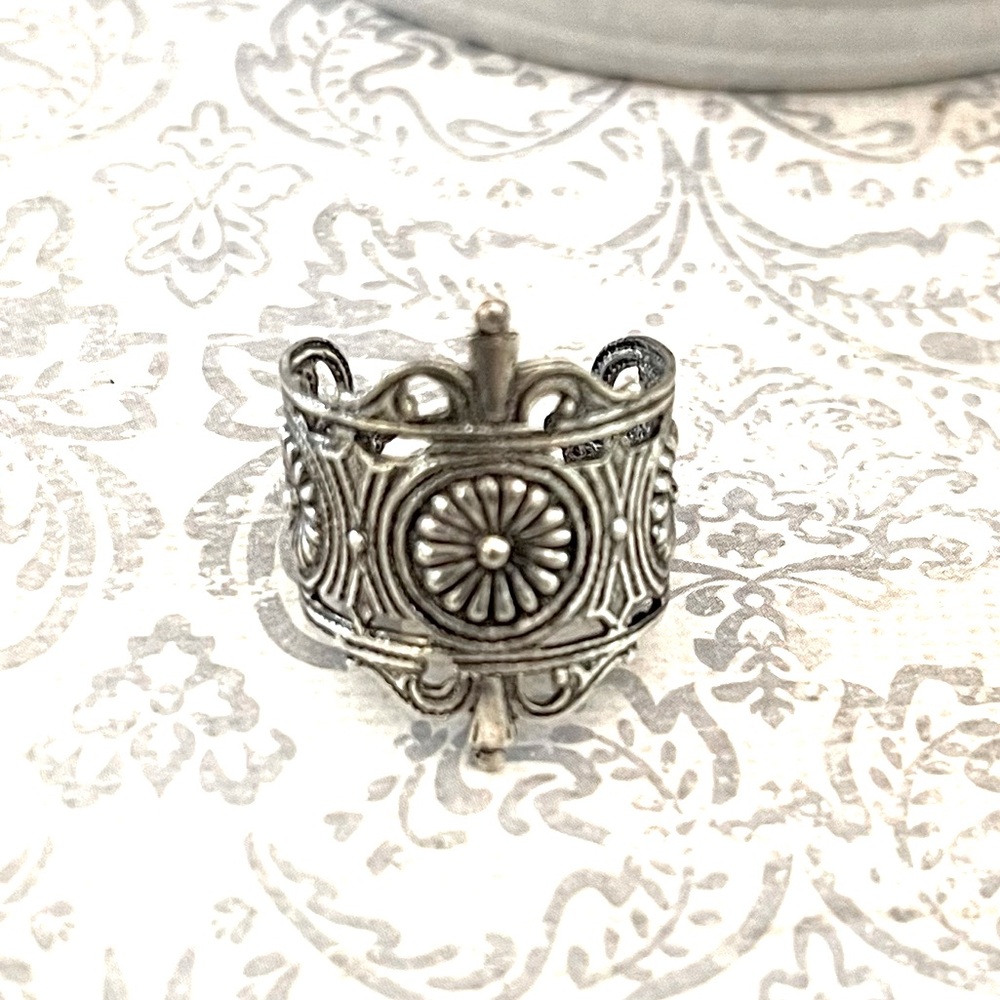 Ring Viking Witch Vintage Antique Silver Gypsy Boho Antique Wedding Handmade